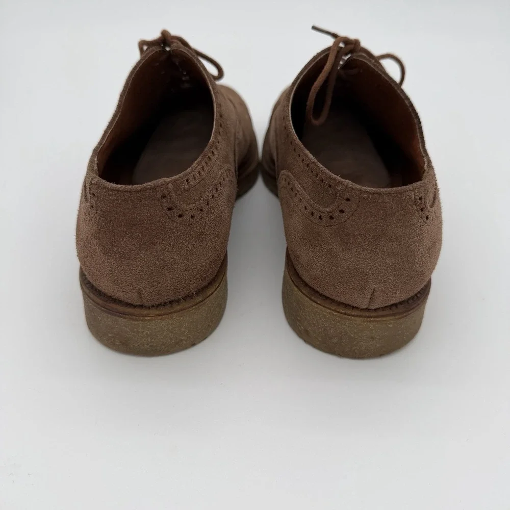 Tosi Thirtyfive Oxford Dress Shoes Brown Suede Men's Size 8 Made In Italy